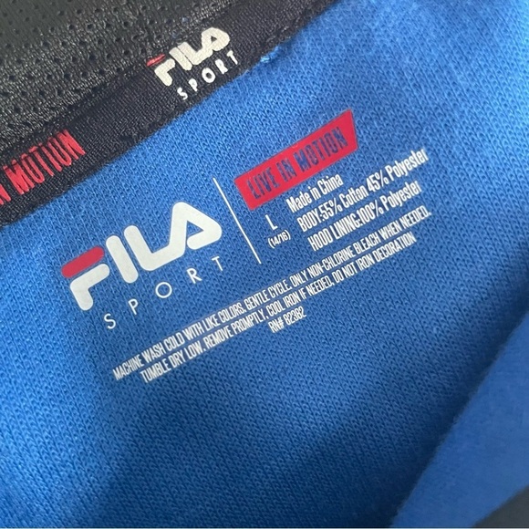 Fila Sport Activewear Pullover Quarter Zip- Blue- Size L- NWT - Picture 7 of 8